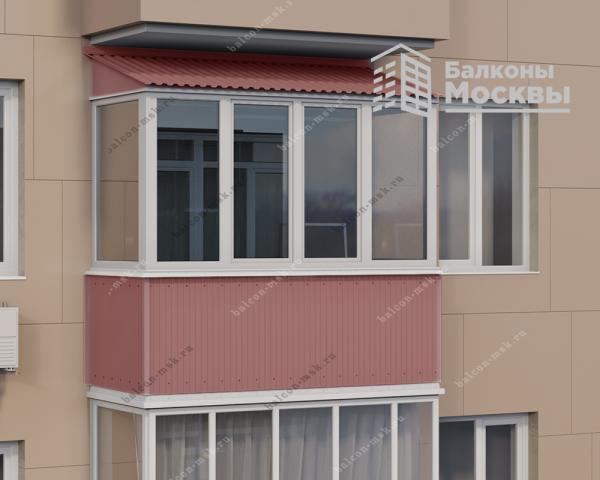 Расчет остекления балкона ПВХ окнами Brusbox