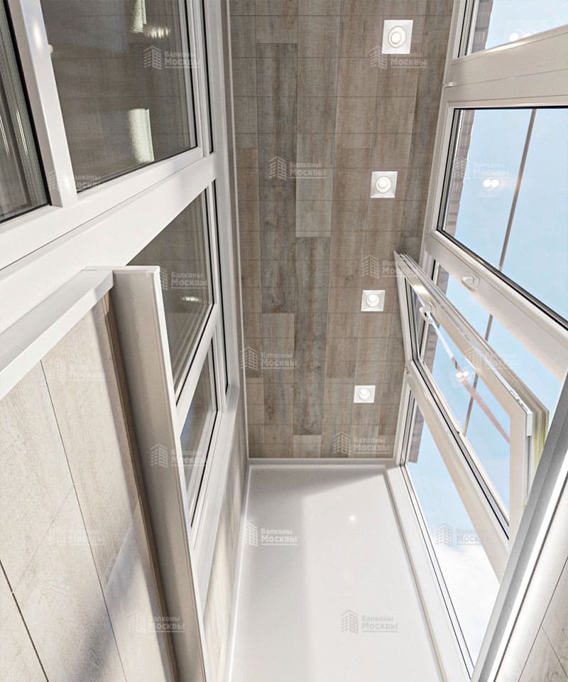 Проверка внутренней отделки балкона