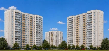 Остекление балкона в доме серии П46