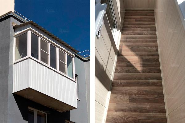 Остекление под ключ: профиль KBE, стеклопакеты Clima Guard, теплый контур с отделкой