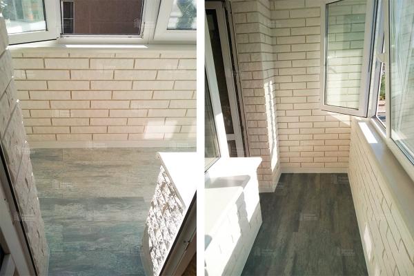 Расчет отделки лоджии декоративной плиткой под ключ