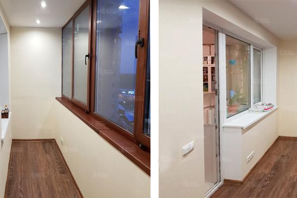 Теплое остекление лоджии с комплексным утеплением и отделкой под ключ