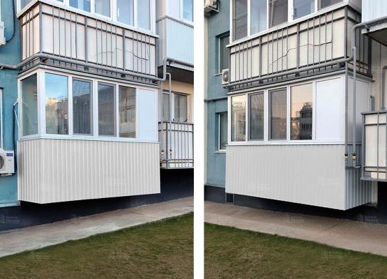 Расчет остекления балкона ПВХ окнами Brusbox