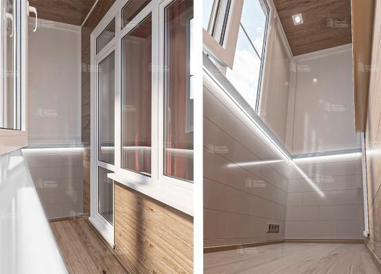 Кейс: ремонт балкона «Ламинат + ПВХ» — цены, фото до и после, тепло без лишних трат