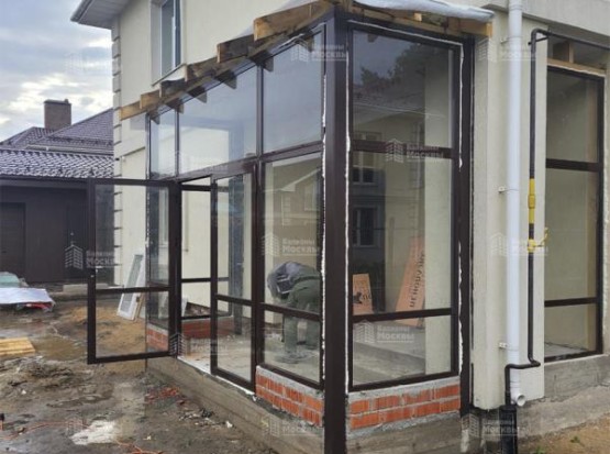 Остекление веранды дома