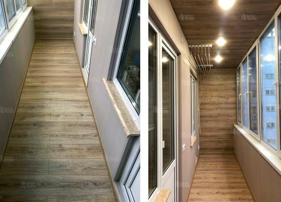 Кейс нашей работы: лоджия 8 кв.м под ключ — остекление, теплые полы + отделка ламинатом и ПВХ-панелями