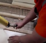 Утепление пенополистиролом 50 мм, с монтажом поперечных лаг