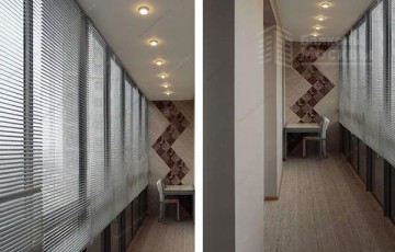 Расчет ремонта лоджии с установкой алюминиевых жалюзи