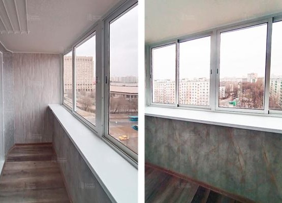 Балкон-эконом: холодное остекление и отделка за 1 день