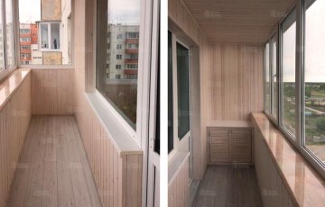 Ремонт балкона. Остекление, утепление и отделка вагонкой