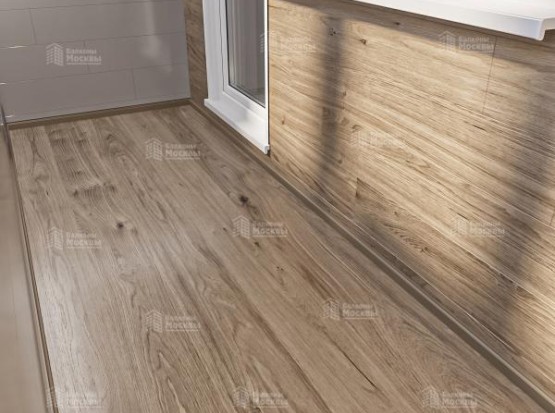 Расчет остекления балкона с отделкой ПВХ панелями и ламинатом