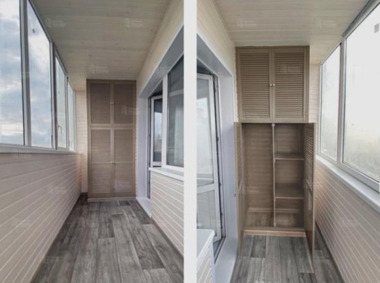 Отделка балкона Евровагонкой