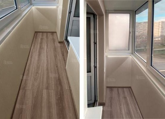 Отделка балкона с остеклением и отделкой ПВХ-панелями: цены, этапы, кейс нашей работы