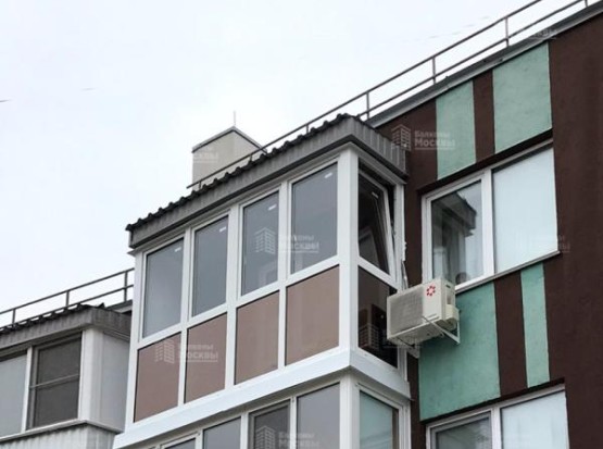 Французское остекление с тонировкой нижнего яруса