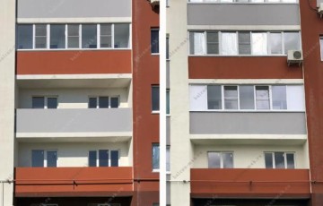 Остекление лоджии 6,0 м пластиковыми окнами Brusbox