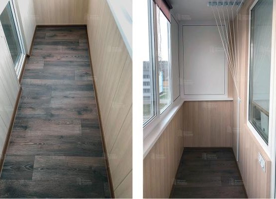 Теплое остекление балконов: кейс с профилем 60 мм и отделкой под ключ