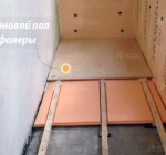 Черновые полы из фанеры