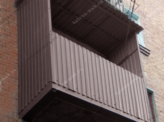 Наружная отделка балкона и лоджии в Москве: красиво, надёжно, по делу. Фото № 25