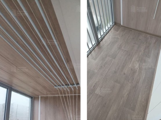 Внутренняя отделка балкона под ключ. Фото № 8