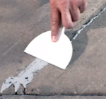 Заделка раковин и трещин цементным раствором без укрепления основания