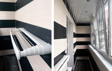 Остекление лоджии 6 м с обшивкой ПВХ панелями и ламинатом