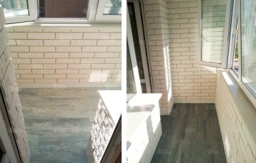 Расчет отделки лоджии декоративной плиткой под ключ