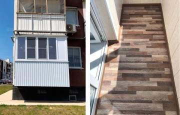 Ремонт балкона под ключ: Пакет Остекление + Теплый контур + Отделка