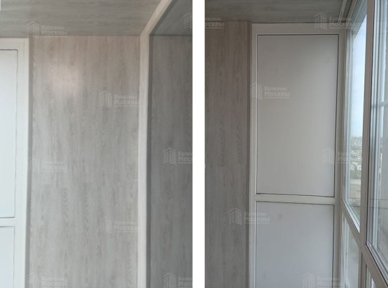 Внутренняя отделка балкона под ключ. Фото № 17