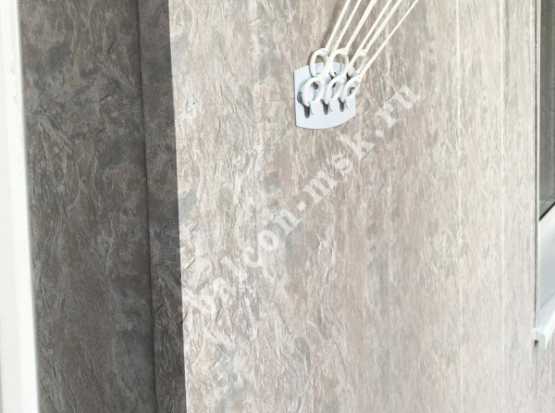 Отделка лоджии - керамическая плитка и ПВХ панели