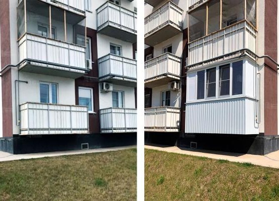 Ремонт балкона под ключ: Пакет Остекление + Теплый контур + Отделка