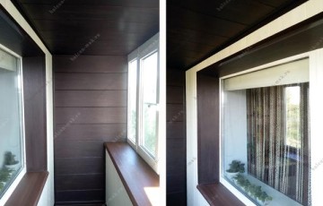 Практичный вариант утепления балкона 3.2 х 0.7 с обшивкой ПВХ панелями