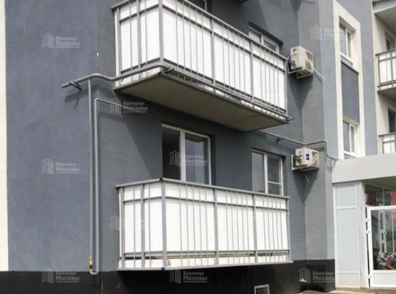 Ремонт П-образного балкона 3.3х0.8 м