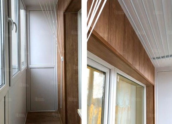 Ремонт балкона: кейс французского остекления с глухим цоколем из сэндвич-панелей