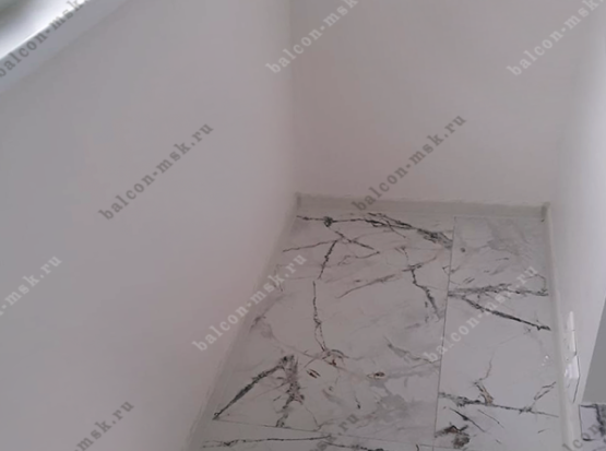 Отделка лоджии гипсокартоном и плиткой