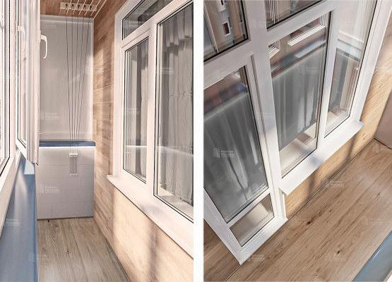 Тёплый контур: остекление балкона + отделка ПВХ и ламинатом