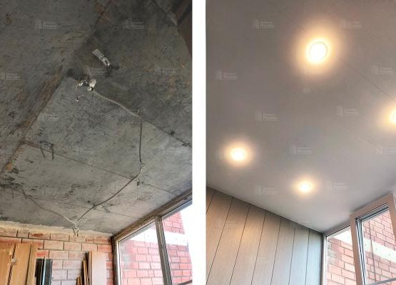 Расчет утепления и отделки потолка на лоджии