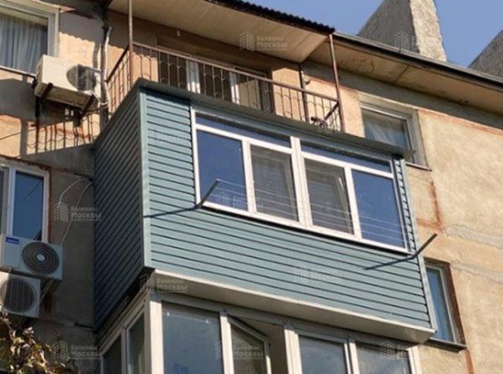 Расчет остекления балкона с фрамугами и внутренней отделкой