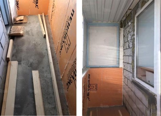 Теплое остекление балконов: кейс с профилем 60 мм и отделкой под ключ