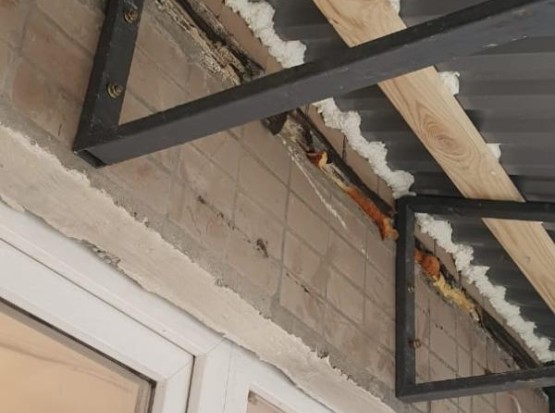 Расчет установки крыши на лоджии из профлиста