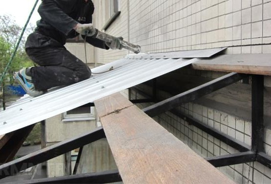 Расчет установки крыши на балкон 6м