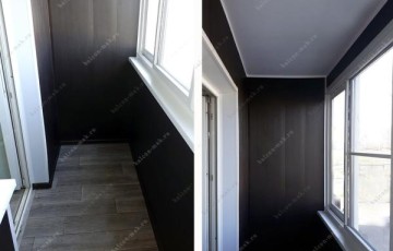 Комплексный ремонта балкона с раздвижным остекления Slaidors