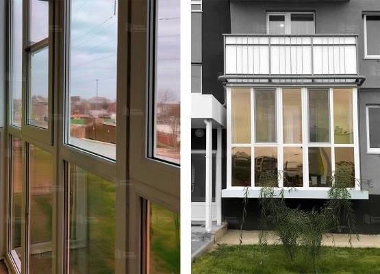Остекление П-образного балкона с тонировкой: кейс с панорамными окнами и энергосбережением