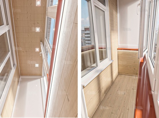 Отделка балкона вагонкой: тёплая классика без сюрпризов. Фото № 7