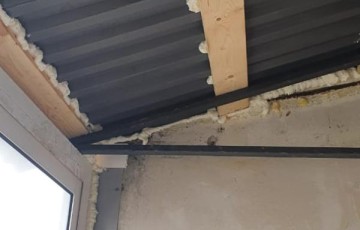 Расчет установки крыши на лоджии из профлиста Расчет установки крыши на лоджии из профлиста