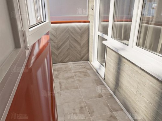 Расчет цены остекления с обшивкой панелями, ламинатом и плиткой