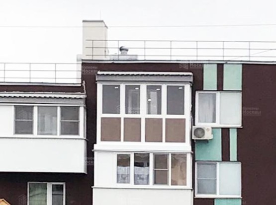 Французское остекление с тонировкой нижнего яруса