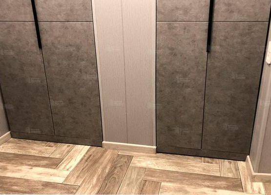 Отделка лоджии под ключ со встроенными шкафами