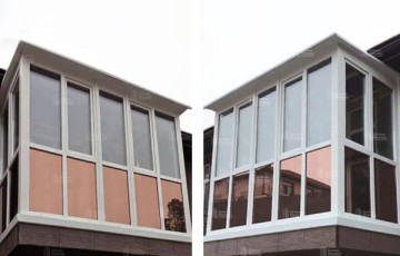 Пластиковые окна на балкон (Француз с тонировкой)