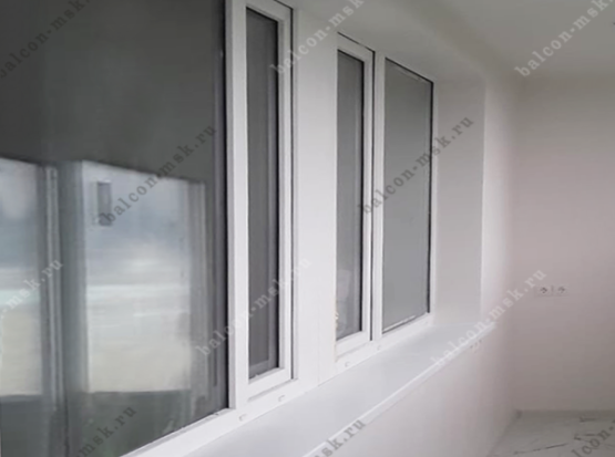 Отделка лоджии гипсокартоном и плиткой