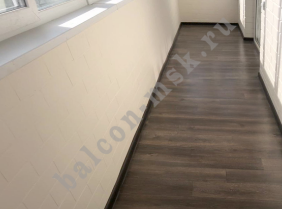 Остекление лоджии 6 метров с внутренней отделкой под ключ